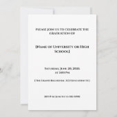 Class of 2026 Graduate / Anuncio de Graduación  案内状 (裏面)
