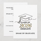 Class of 2026 Graduate / Anuncio de Graduación 案内状 (正面/裏面)