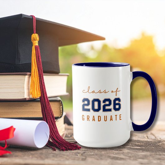 Class of 2026 Graduate Minimalist Bold Modern マグカップ