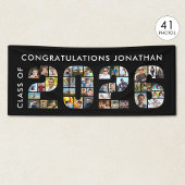 Class of 2026 Graduation 41 Photo Collage Black 横断幕