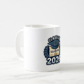 Class of 2026 Graduation Badge - Modern Pixel Art  コーヒーマグカップ (正面左)