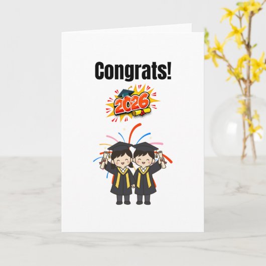 Class of 2026 Graduation Celebration  カード (黄色い花)