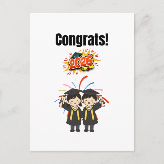 Class of 2026 Graduation Celebration  ポストカード (正面)
