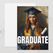 Class of 2026 Graduation Celebration Modern 招待状 (正面/裏面)