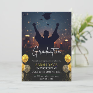 Class of 2026 Graduation Celebration Modern 案内状