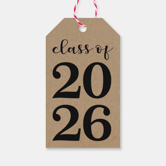 Class of 2026 Graduation Centerpiece Favor ギフトタグ (裏面)