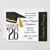 Class of 2026 Graduation Ceremony 招待状 (正面)