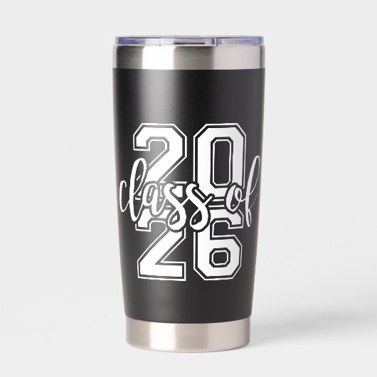 Class of 2026 Graduation Funny Senior High School 保温保冷タンブラー (正面)