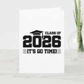 Class of 2026 Graduation It’s Go Time Funny Quote カード (正面)