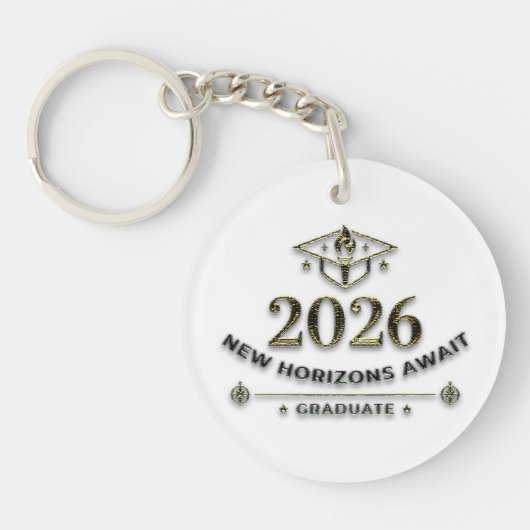 Class of 2026 Graduation Keychain / New Horizons キーホルダー (正面)