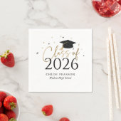 Class of 2026 Graduation Napkins スタンダードカクテルナプキン (インサイチュ)