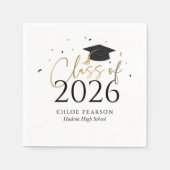 Class of 2026 Graduation Napkins スタンダードカクテルナプキン (正面)