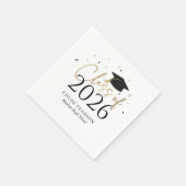 Class of 2026 Graduation Napkins スタンダードカクテルナプキン (角)
