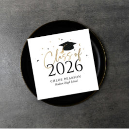 Class of 2026 Graduation Napkins スタンダードカクテルナプキン