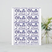 Class of 2026 Graduation Navy Blue Tag Captions (スタンド正面)