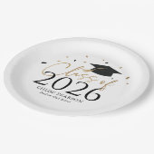 Class of 2026 Graduation Paper Plates ペーパープレート (アングル)