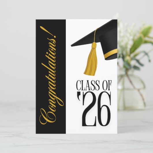 Class of 2026 Graduation Party Invitation 招待状 (スタンド正面)