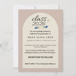 Class of 2026 Graduation Party Invitation Card | M 招待状