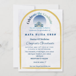 Class of 2026 Graduation Party Invitation | Purple 招待状