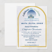 Class of 2026 Graduation Party Invitation | Purple 招待状 (正面/裏面)