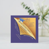 Class of 2026 Graduation Party Invitation | Purple 招待状 (スタンド正面)