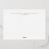 Class of 2026 graduation photo announcement card  箔招待状 (裏面)