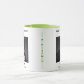 Class of 2026 Graduation Photo Green Script Gradua マグカップ (中央)