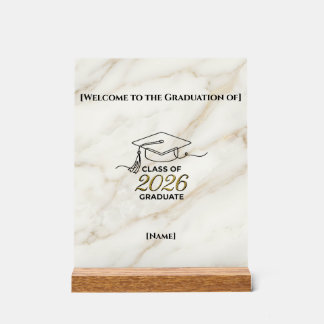 Class of 2026 Graduation / Señal de Mesa アクリルサイン