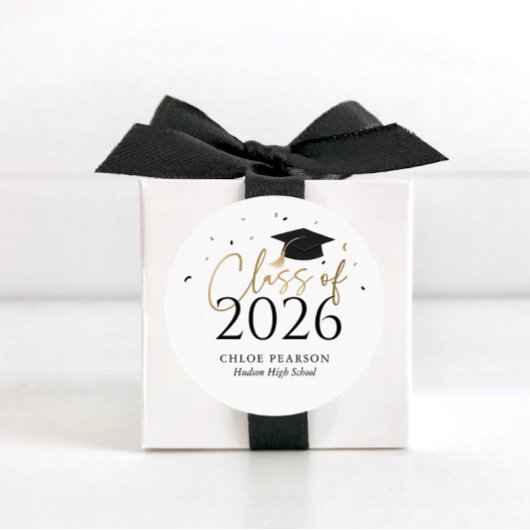 Class of 2026 Graduation Sticker ラウンドシール