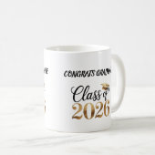 Class of 2026 Graduation T-Shirt Gift コーヒーマグカップ (正面右)