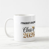 Class of 2026 Graduation T-Shirt Gift コーヒーマグカップ (左)