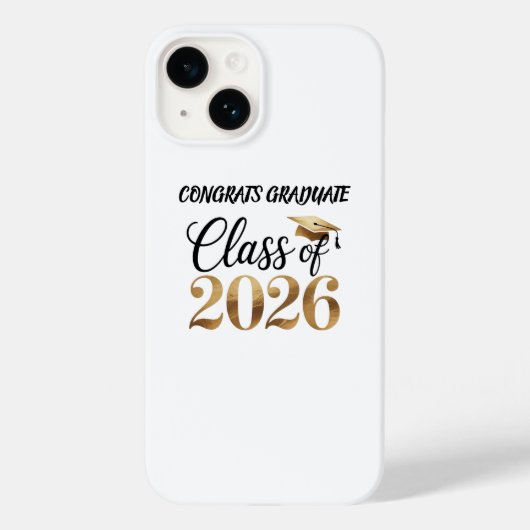 Class of 2026 Graduation T-Shirt Gift Case-Mate iPhoneケース (裏面)