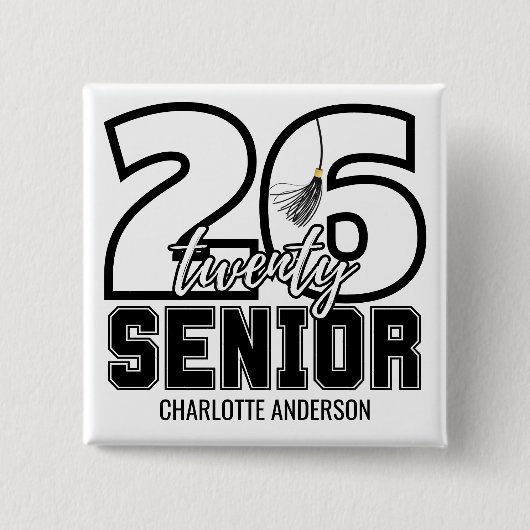 Class of 2026 Graduation Tassel 缶バッジ (正面)