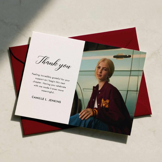 Class of 2026 Graduation Thank You Card サンキューカード