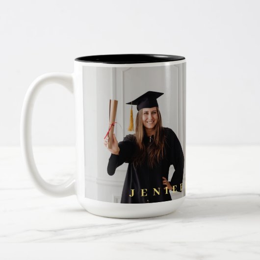 Class of 2026 graduation  Two-Tone coffee mug ツートーンマグカップ (左)