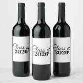 Class of 2026 Graduation Wine Bottle Label Custom ワインラベル (ボトル)