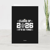 Class of 2026 Gray Cheer Graduation It’s Go Time カード (裏面)