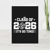 Class of 2026 Gray Cheer Graduation It’s Go Time カード (正面)