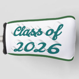 Class of 2026 green script graduation  ゴルフヘッドカバー
