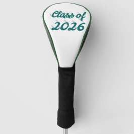 Class of 2026 green script graduation  ゴルフヘッドカバー
