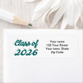 Class of 2026 green script graduation ラベル (インサイチュ)
