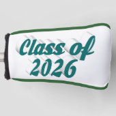 Class of 2026 green text  graduation  ゴルフヘッドカバー (正面)