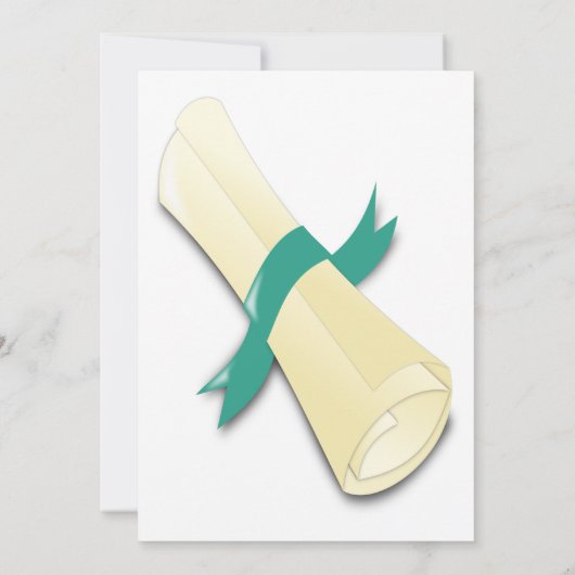 Class of 2026 green text  graduation photo  招待状 (裏面)