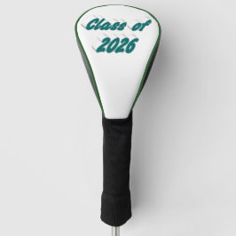 Class of 2026 green typography graduation  ゴルフヘッドカバー