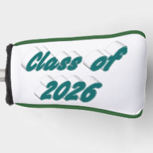 Class of 2026 green typography graduation 