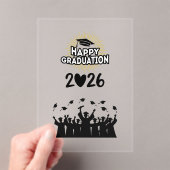 Class of 2026 Happy Graduation - Minimalist アクリル招待状 (インサイチュ (ポータブル))
