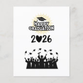 Class of 2026 Happy Graduation - Minimalist チラシ (正面)