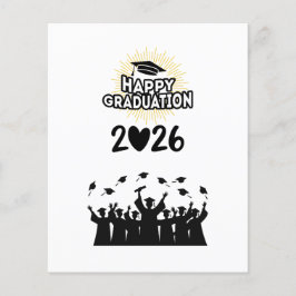Class of 2026 Happy Graduation - Minimalist  チラシ