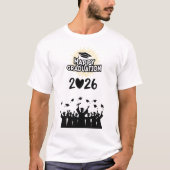 Class of 2026 Happy Graduation - Minimalist Tシャツ (正面)