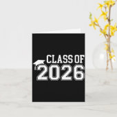 Class of 2026 high school senior graduation cap カード (黄色い花)